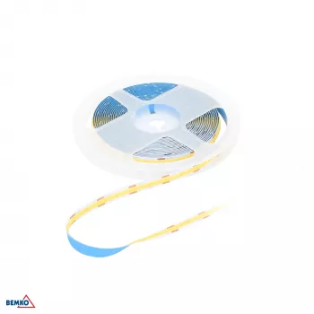 Ruban LED Premium BEMKO 24 V DC COB 2400 LED/5 m 14 W/m IP20 Blanc neutre