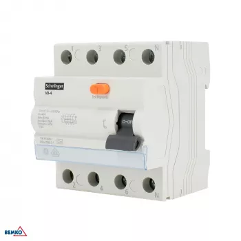 SCHELINGER interrupteur différentiel RCCB type A 4P 25A 30mA 10kA VDE