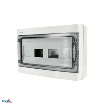 Tableau de distribution en saillie SCHELINGER A80-RHN-IP65-NPE-18P IP65 18N+18PE 1x18P gris