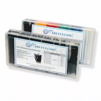 TRYTYT kit de gaine thermorétractable noir RT-BOX100-10CZ