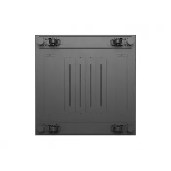 Armoire rack autoportante Lanberg 19 pouces 18U 600x600 noire avec porte vitrée (Flat Pack)