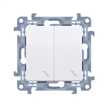 KONTAKT SIMON 10 Module interrupteur universel blanc 2x bornes à vis 10AX 250V