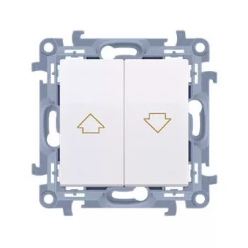 Module KONTAKT SIMON 10 blanc bouton de commande de store flèche bornes à vis 10A 250V