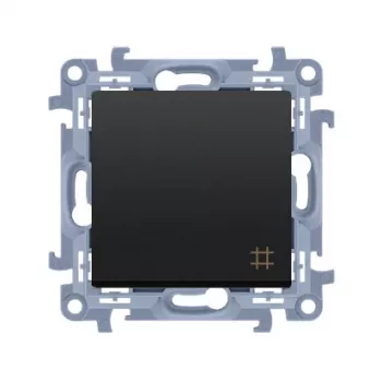 KONTAKT SIMON 10 Module interrupteur intermédiaire noir mat bornes à vis 10AX 250V