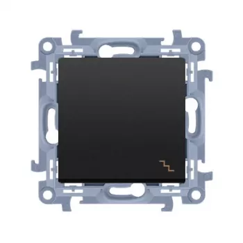 Kontakt Simon 10 mécanisme interrupteur universel 1 module noir mat 10AX 250V à bornes automatiques