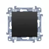 KONTAKT SIMON 10 interrupteur universel 10AX 250V bornes à ressort noir mat 1 module