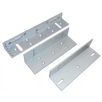 Support de montage BIRA MG350ZL type ZL pour verrou magnétique 350kg, argent