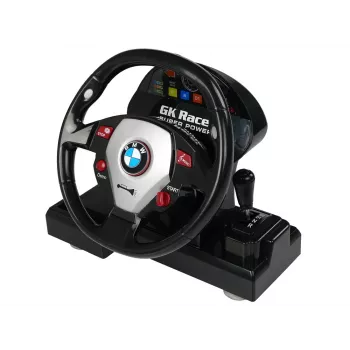 LEAN TOYS BMW M3 télécommandé blanc 2.4G volant pilote 1:18 son lumières