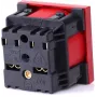 JAVEL Prise simple 1 module avec verrouillage de fiche, rouge, 16A 250V AC, encastrée, type E/F