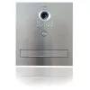 VIDOS S551-SKM Mailbox with Integrated Video Intercom, Brushed Stainless Steel, Flush-mounted
