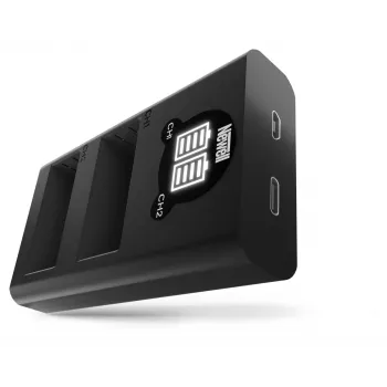 Newell chargeur double canal DL-USB-C pour batteries Fujifilm NP-W126