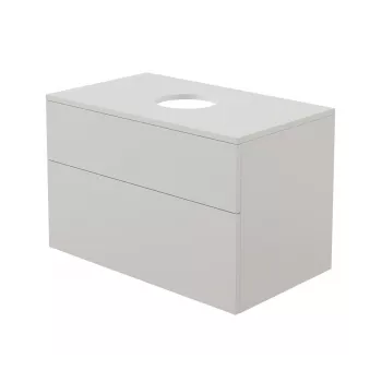 DEANTE CREA Meuble sous-vasque avec plan de toilette 600x450x570 mm blanc MDF/céramique