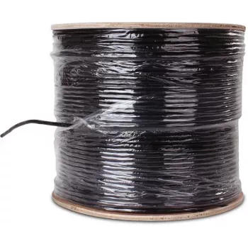 Câble réseau extérieur GETFORT CAT.6 F/UTP résistant aux UV à âme sèche 500 m noir