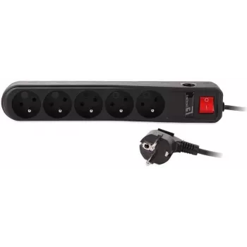 Getfort multiprise parafoudre 5A 1,5 m noir