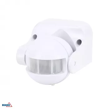 BEMKO Détecteur de mouvement PIR 1200W 180° Blanc
