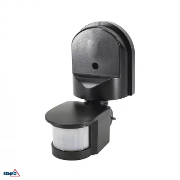 BEMKO Détecteur de mouvement PIR 1200W 180° Noir
