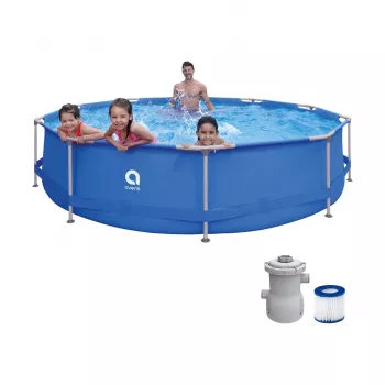 Piscine à structure ronde AVENLI 366x76 cm ensemble