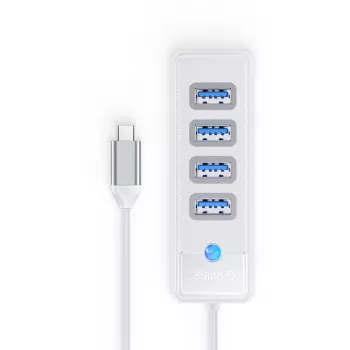 ORICO PW4U-C3-015-WH-EP Hub USB-C 4x USB-A 3.2 Gen 1 blanc
