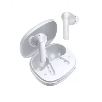 QCY T13 Pro Écouteurs sans fil intra-auriculaires avec réduction active du bruit ANC - Blanc