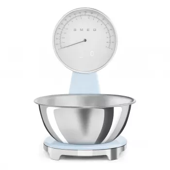 Balance de cuisine analogique et numérique Smeg KSF01PBWW bleu pastel