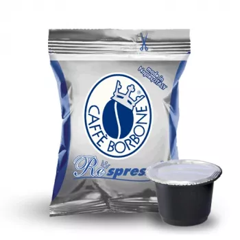 Caffè Borbone Respresso Miscela Blu Capsules de café pour Nespresso, 100 pièces, 5 g chacune