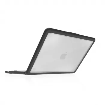 Étui STM Dux Ultra pour Apple MacBook Neo, noir/transparent