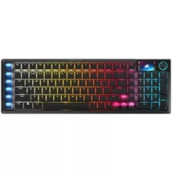 Corsair Vanguard Air 99 Clavier gaming sans fil, optique-mécanique, low profile, polling 8K, disposition DE - Noir