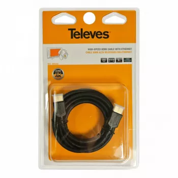 Câble HDMI 2.0 TELEVES 3 m réf. 494502, 4K