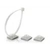 Support de serre-câbles autocollant TRYTYT HW-3AC blanc (100 pièces)