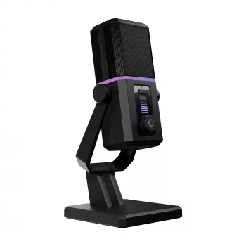Microphone de gaming Rampage Cyclone RGB USB-C noir