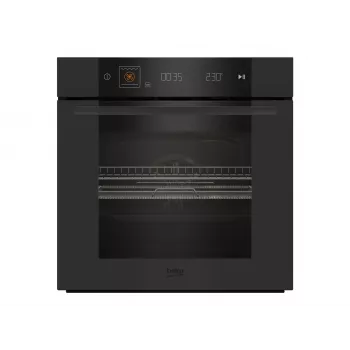 BEKO four MBBIMA10600MTPSWE 72 L électrique pyrolyse commande tactile fonction vapeur chaleur tournante noir