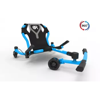 Jouet à dérive à propulsion par pédales EzyRoller Spinner X bleu 360° pour enfants de 4 à 12 ans
