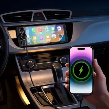 Autoradio 1DIN KRUGER & MATZ KM2016 avec Apple CarPlay et Android Auto, écran tactile LCD 7 inch, Bluetooth 5.0, tuner FM/AM, 4x45 W