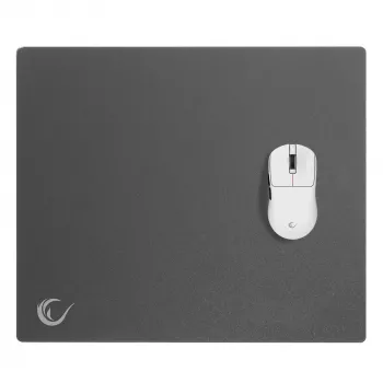 Tapis de souris Rampage Vision Glass XL 450x400 mm verre trempé micro-gravé noir