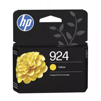 HP 924 Cartouche d'encre originale jaune (4K0U5NE#30B) - 300 pages, à base de colorant