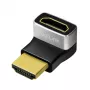 LogiLink AH0007A adaptateur HDMI, coudé 270°, HDMI type A mâle vers femelle, 8K/60Hz, 48Gbit/s, HDMI 2.1, noir
