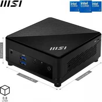 Mini PC MSI Cubi 5 1MA-660AT - Intel Core 5 120U, 16 Go RAM, 500 Go SSD, Windows 11 Home, noir