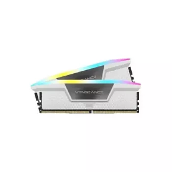 Kit mémoire CORSAIR Vengeance RGB 32 Go (2x16 Go) DDR5 6000 MHz CL38 blanc double canal