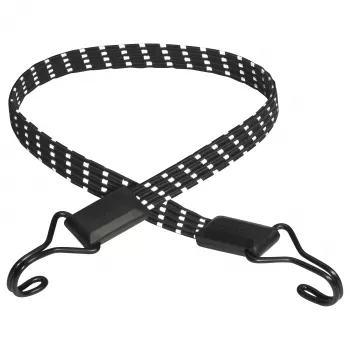 Sangle élastique plate réfléchissante Master Lock 3229EURDAT, 100 cm, CMU 40 kg, noire