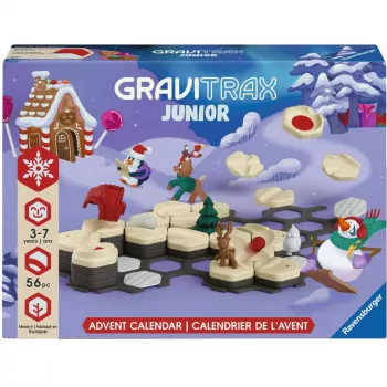 Calendrier de l'Avent Ravensburger GraviTrax Junior - 24 jours de surprises pour circuit de billes
