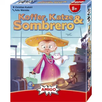 Jeu de memory pour enfants AMIGO Valise, chat & sombrero