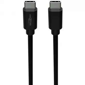 ANSMANN câble de données et de charge USB-C vers USB-C 2m noir 60W PD