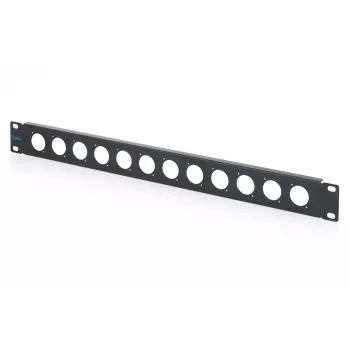 DIGITUS panneau d'occultation 1U pour baie pour 12 modules D-Sub, 19 pouces, noir