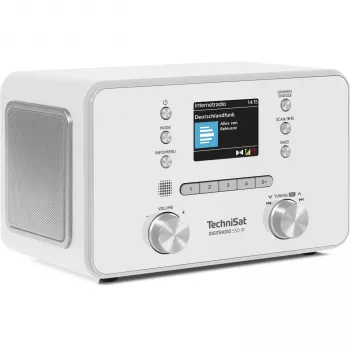 TechniSat DigitRadio 550 IR radio Internet DAB+ FM avec Bluetooth, Spotify Connect, 20W stéréo, écran TFT couleur, blanc