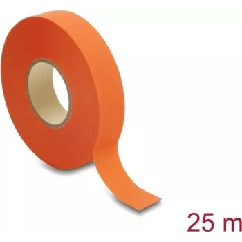 Ruban en tissu Delock 25 m x 19 mm résistant à la déchirure auto-adhésif orange