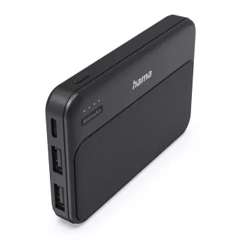 Batterie externe Hama Power Pack Pocket 5 5000 mAh 2x USB-A anthracite