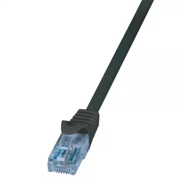 LogiLink Câble de brassage Cat.6A U/UTP, 10 m, noir, LSZH, 10Gbps
