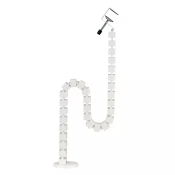LogiLink Goulotte de câbles flexible à suspendre 1347x129 mm blanc KAB0093