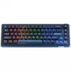 Clavier mécanique gaming Ducky OK-M 65, facteur de forme 65 %, hot-swappable, rétroéclairage RGB, disposition ANSI, switches KTT Baby Blue