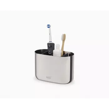 Joseph Joseph EasyStore Luxe grand porte-brosses à dents en acier inoxydable